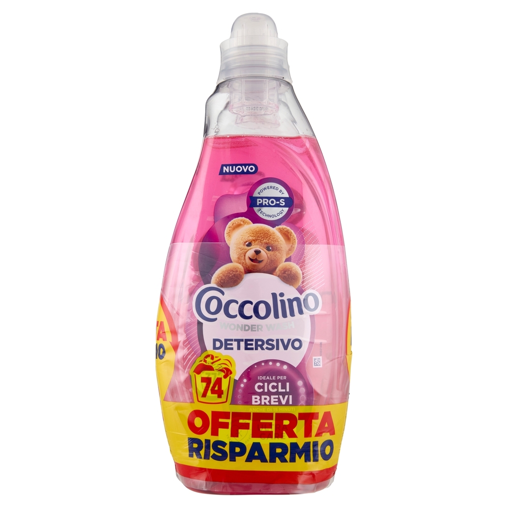 Coccolino Wonder Wash Detersivo Ultra Care 2 x 37 Lavaggi 2 x 1480 ml